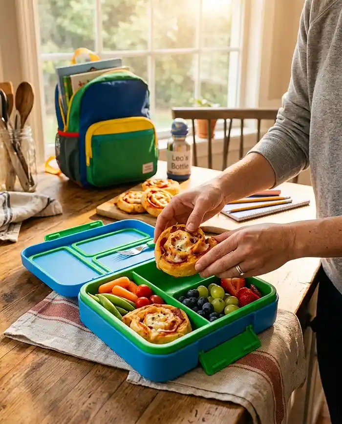 Gluten-Free Pizza Pinwheel Lunch Boxes 4 back to school lunch