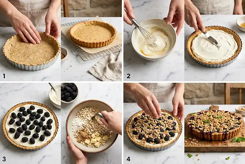 blackberry goat cheese dessert