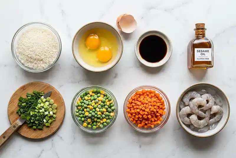 Gluten-Free Egg Fried Rice Meal Prep 2 budget gluten-free meal prep