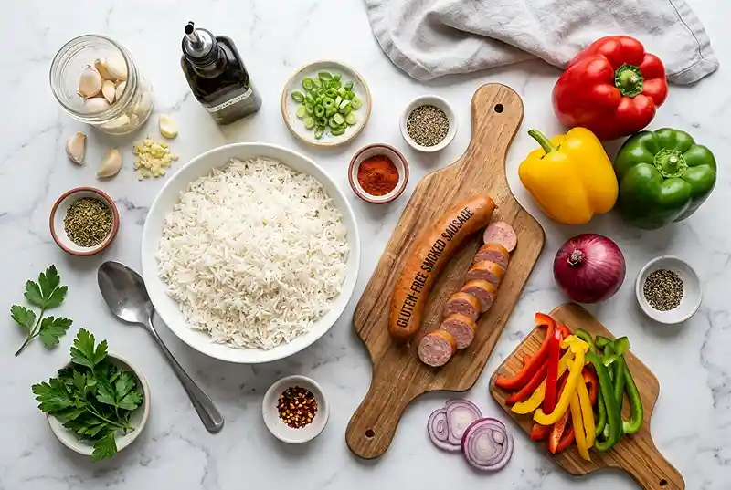 budget sausage rice bowls