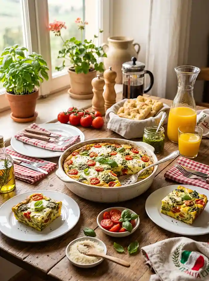 caprese brunch bake