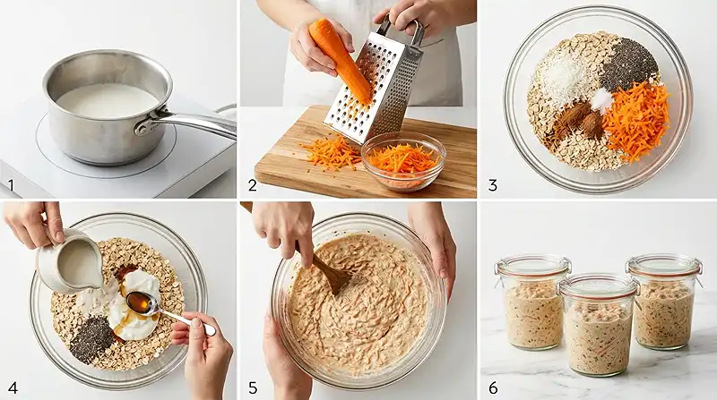 Gluten-Free Carrot Cake Overnight Oats 3 carrot cake breakfast