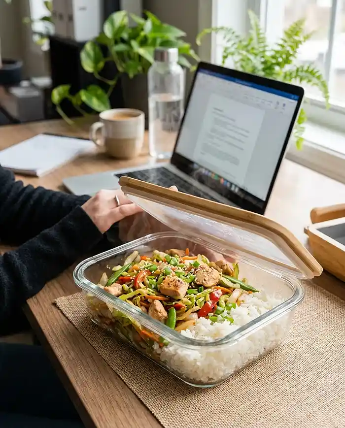 Chicken Cabbage Stir-Fry Lunch Boxes 4 cheap meal prep lunches