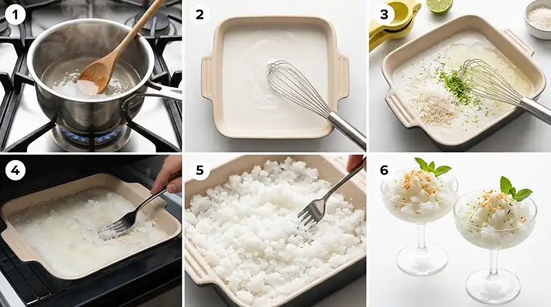 Gluten-Free Coconut Lime Granita 3 coconut lime dessert