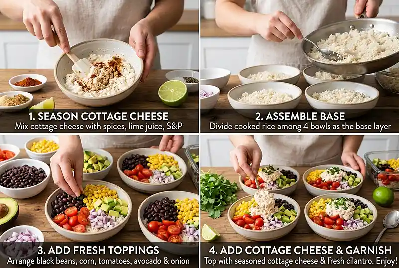 cottage cheese lunch bowl