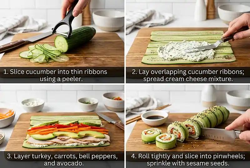 cucumber lunchbox rolls
