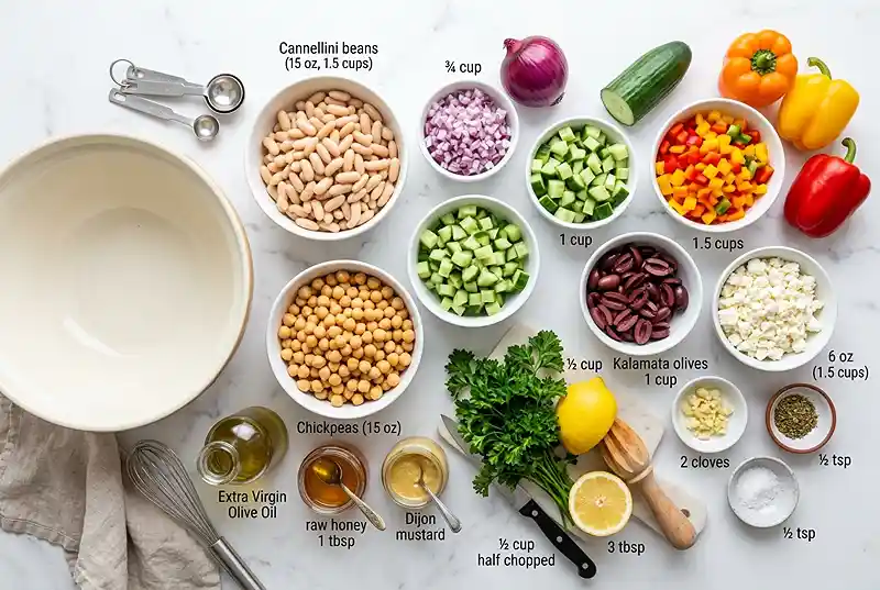 easy dense bean salad recipe​