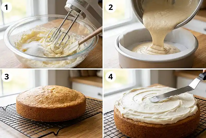eggless vanilla cake