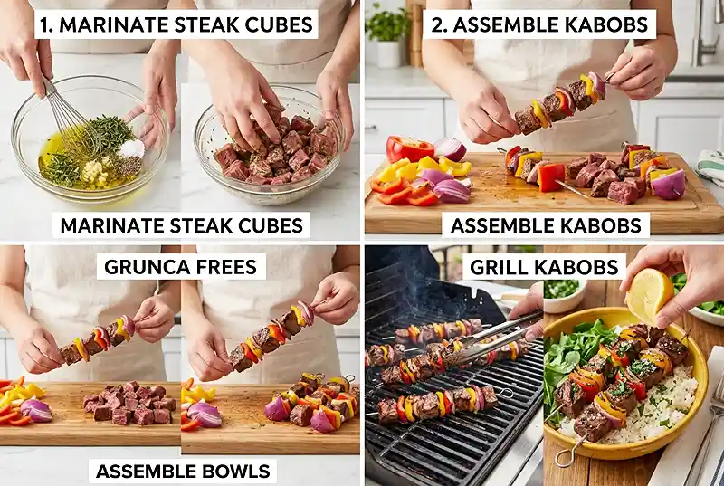 garlic herb kabobs