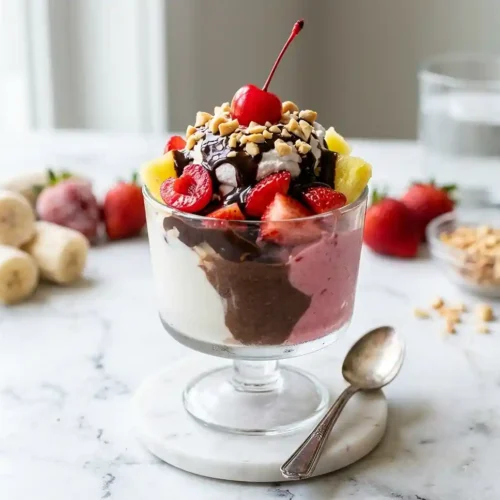 Gluten-Free Banana Split Nice Cream Cups 5 gluten-free Banana Split Nice Cream Cups