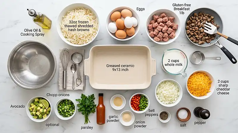 Sausage Hash Brown Breakfast Casserole 2 gluten-free breakfast casserole