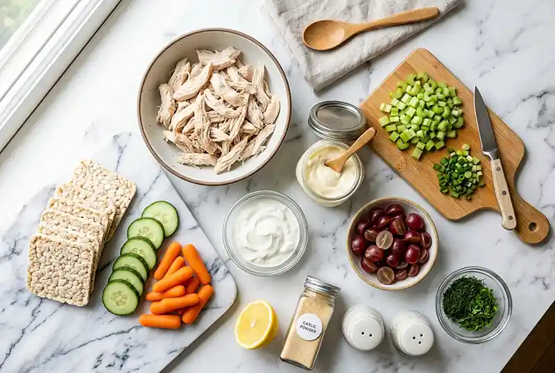 Gluten-Free Chicken Salad Cracker Boxes 2 gluten-free chicken salad lunchbox