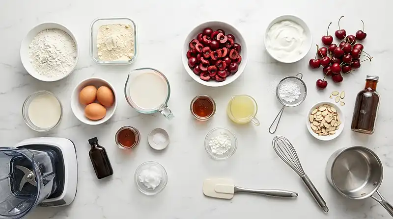 Gluten-Free Cherry Vanilla Protein Crepes 2 gluten-free crepes