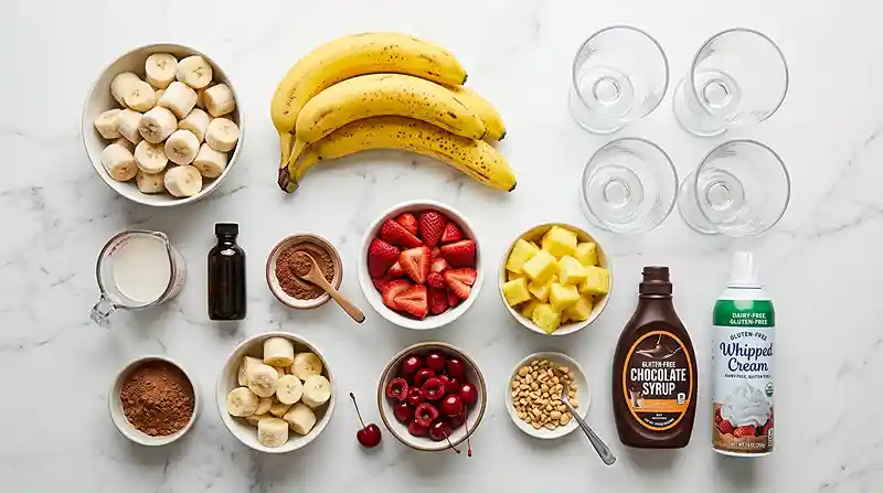 Gluten-Free Banana Split Nice Cream Cups 2 gluten-free dairy-free dessert