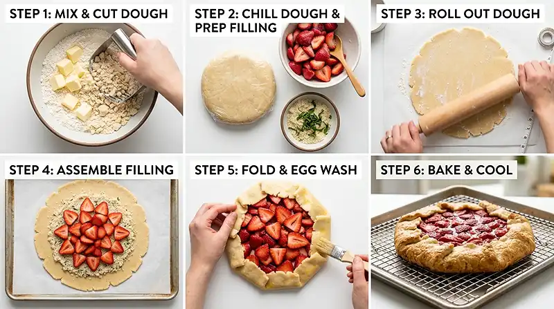 Gluten-Free Strawberry Basil Galette 3 gluten free galette