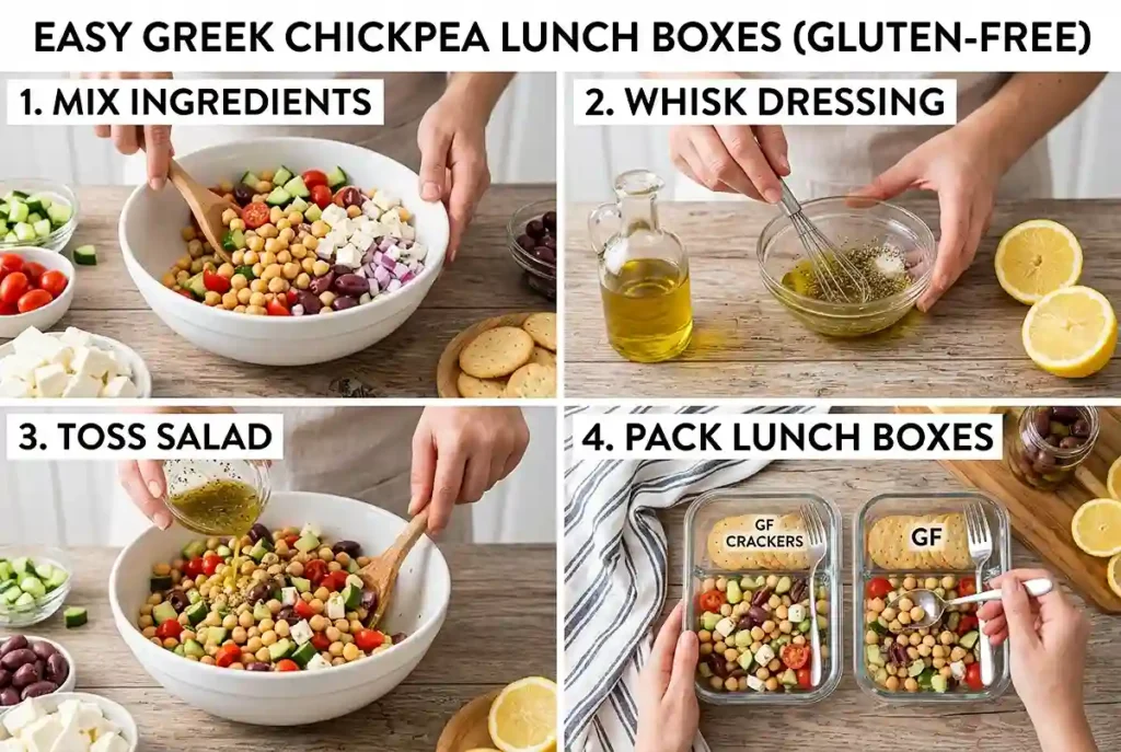 Gluten-Free Greek Chickpea Lunch Boxes 3 gluten-free greek lunch