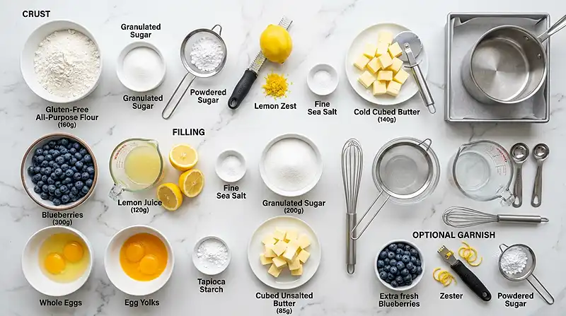 Gluten-Free Blueberry Lemon Curd Bars 2 gluten free lemon bars