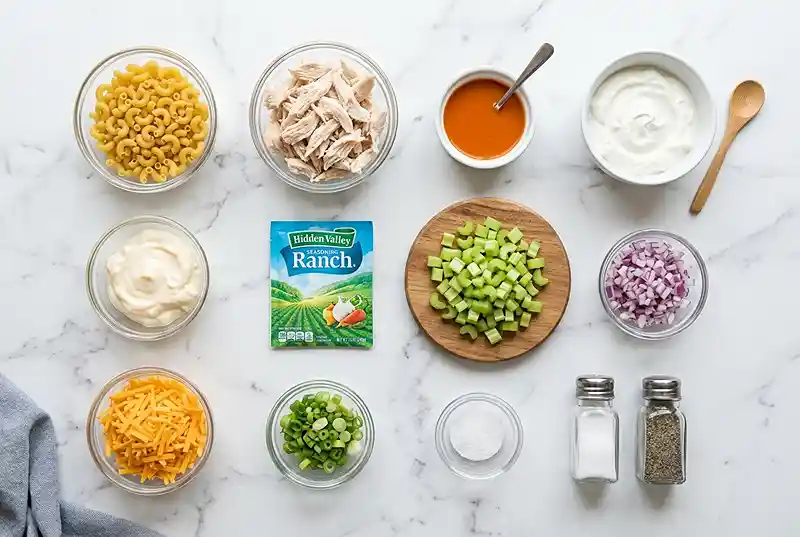 Gluten-Free Buffalo Chicken Macaroni Salad 2 gluten-free macaroni salad