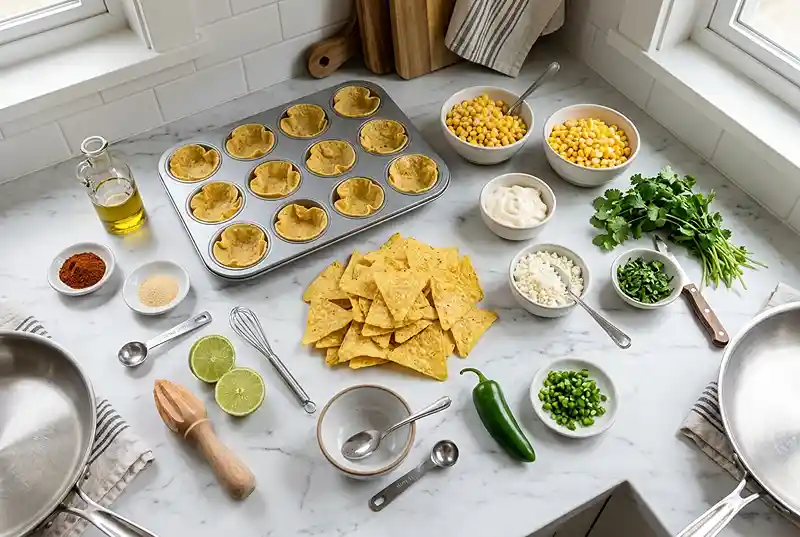 Gluten-Free Mexican Street Corn Nacho Cups 2 gluten-free nacho cups