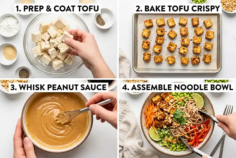 Gluten-Free Tofu Peanut Noodle Bowls 3 gluten-free peanut noodles