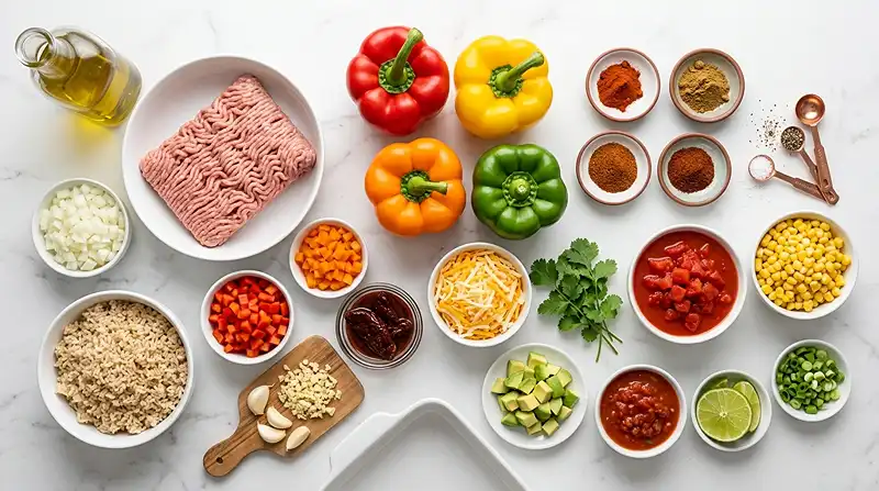 Gluten-Free Chipotle Turkey Stuffed Peppers 2 gluten free stuffed peppers