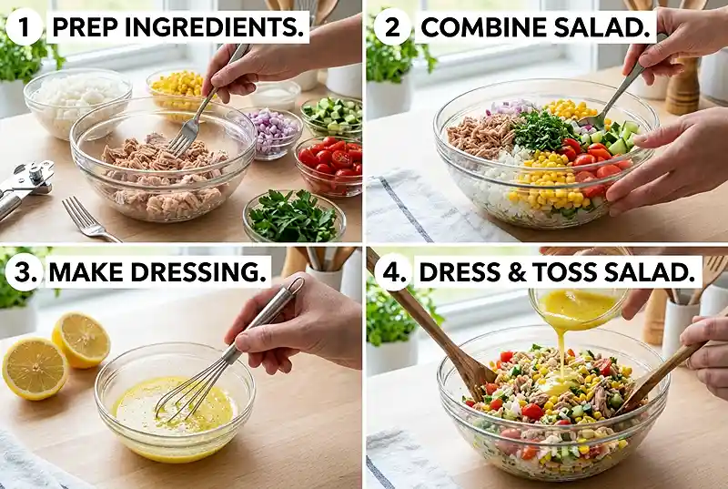 Gluten-Free Tuna Corn Salad Bowls 3 gluten-free tuna lunch