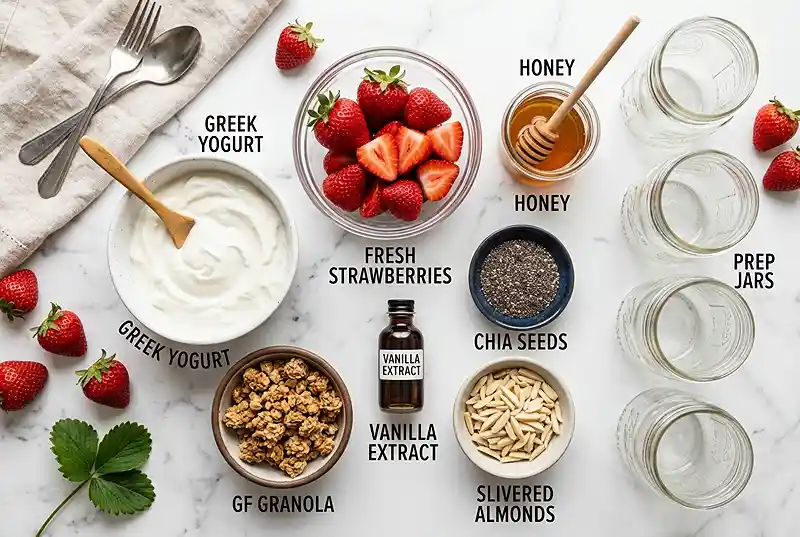 gluten-free yogurt parfait jars