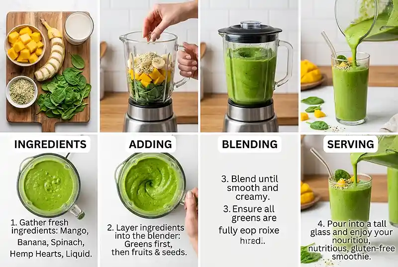 green smoothie recipes spinach and mango