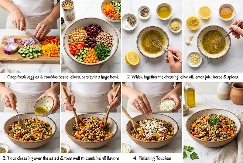 healthy dense bean salad recipe​