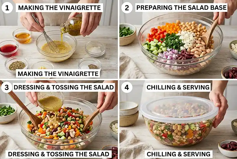 healthy dense bean salad recipe​