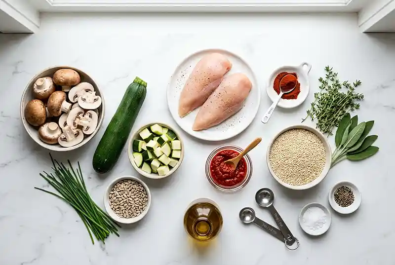 high-protein harissa chicken bowl