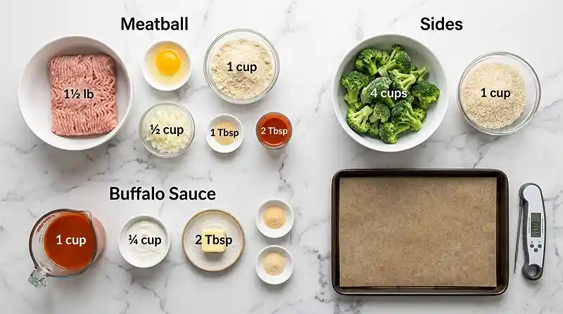 high protein turkey meatball bowl