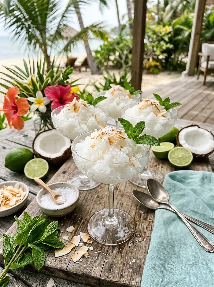 Gluten-Free Coconut Lime Granita 4 icy summer treat