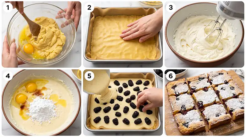 lemon blackberry dessert