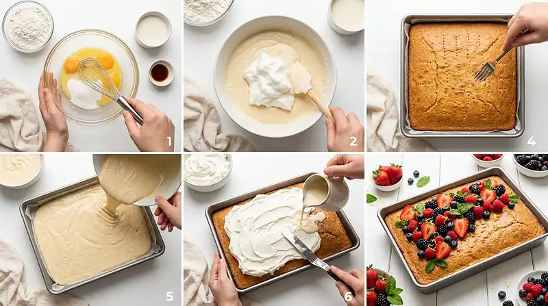 Mixed Berry Tres Leches Sheet Cake 3 mixed berry tres leches