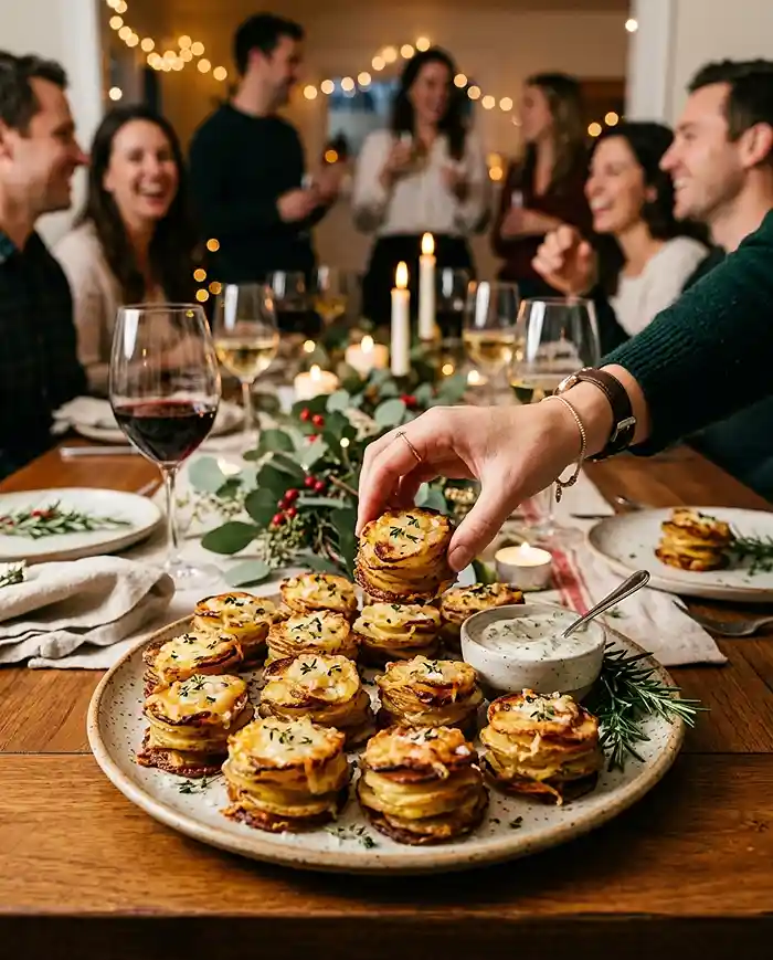 Gluten-Free Potato Stack Appetizers 4 party finger food