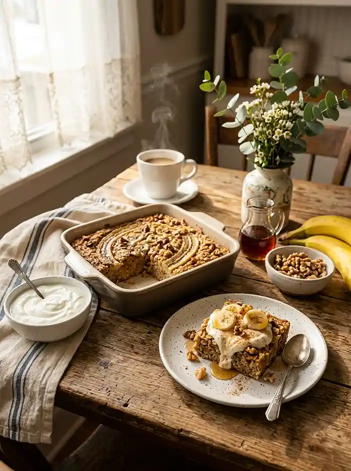 Gluten-Free Banana Bread Protein Baked Oats 4 protein baked oats