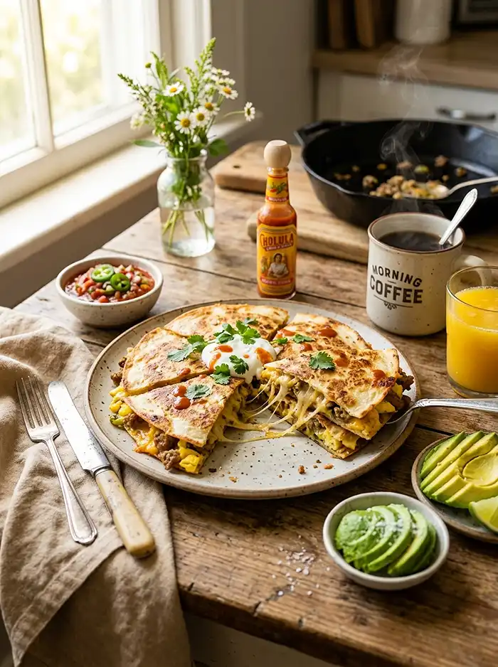 sausage egg breakfast