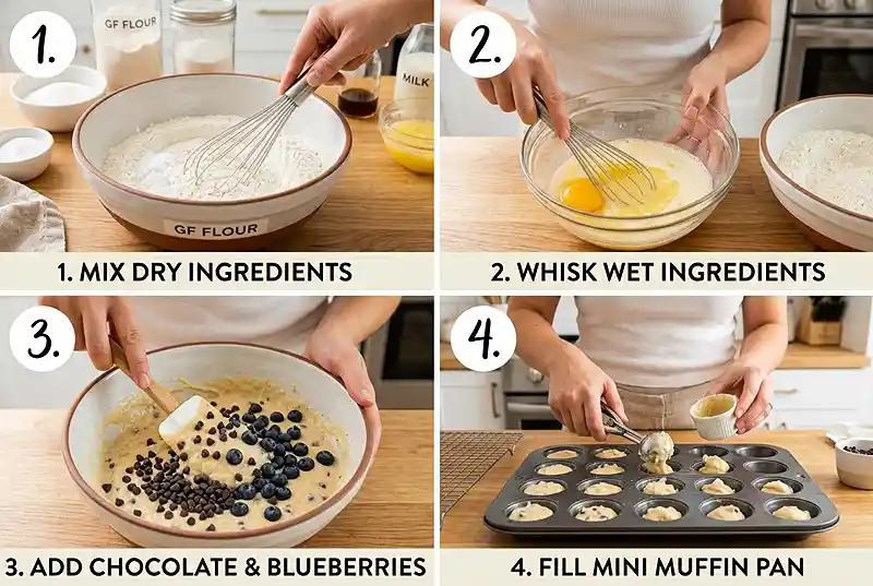 Gluten-Free Mini Pancake Muffin Bites 3 school breakfast meal prep