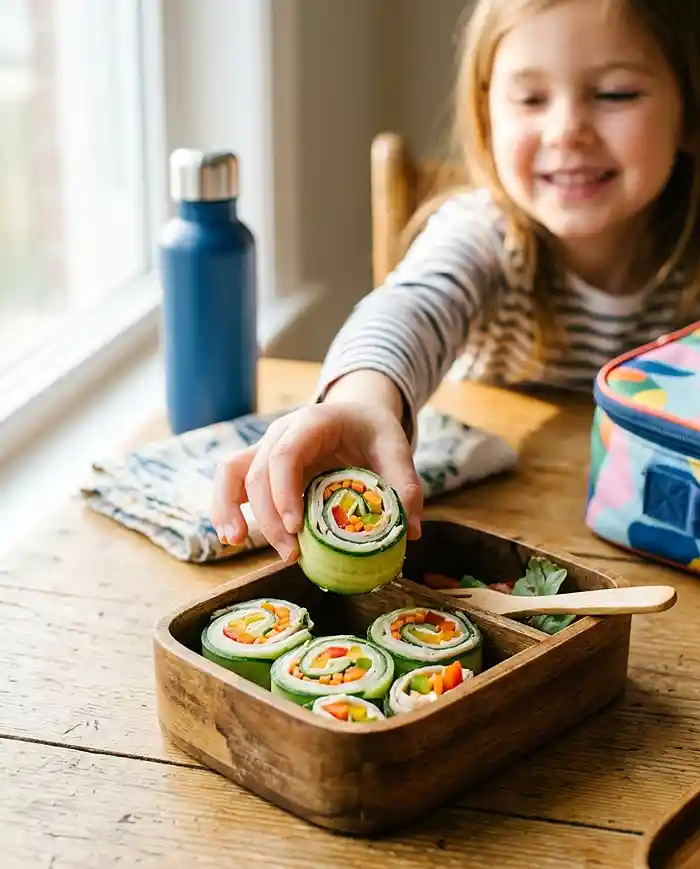 school lunch finger food