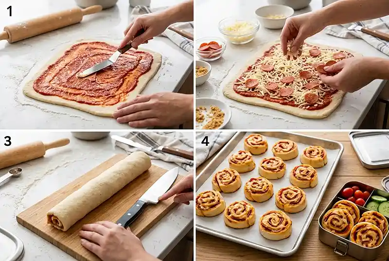 Gluten-Free Pizza Pinwheel Lunch Boxes 3 school lunch ideas