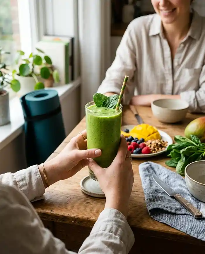 smoothie recipe with mango and spinach