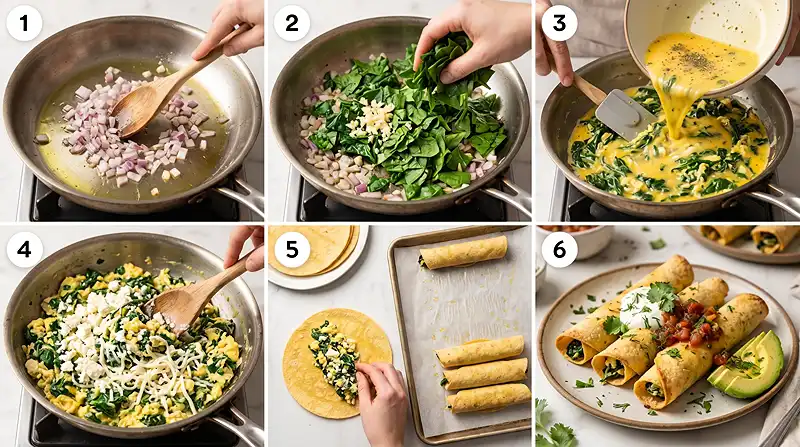 spinach feta breakfast