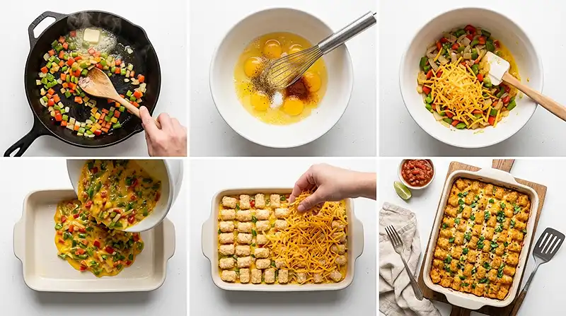 Gluten-Free Tater Tot Breakfast Casserole 3 summer brunch