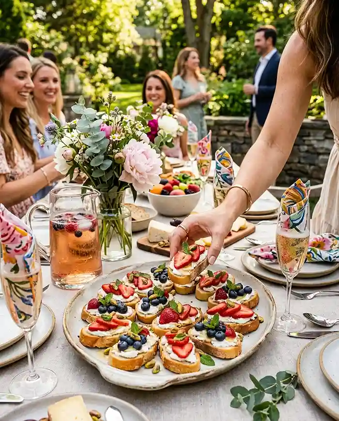 Gluten-Free Berry Goat Cheese Crostini 4 summer brunch snack