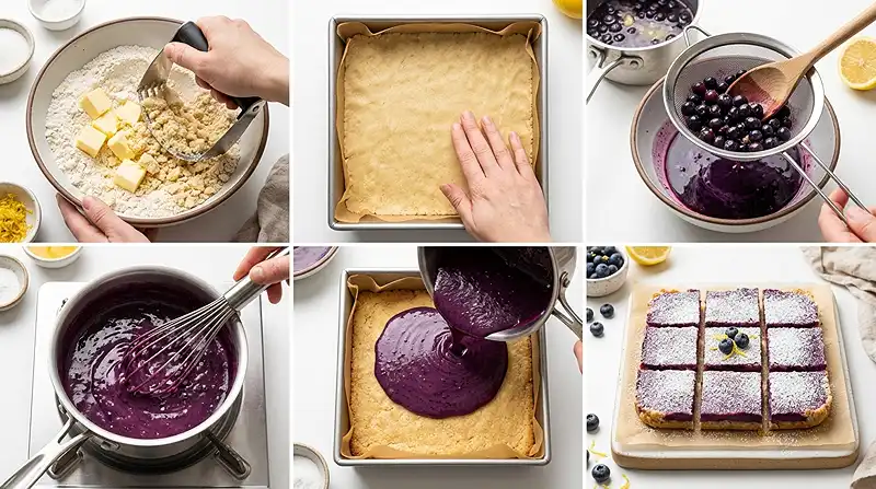 Gluten-Free Blueberry Lemon Curd Bars 3 summer citrus dessert
