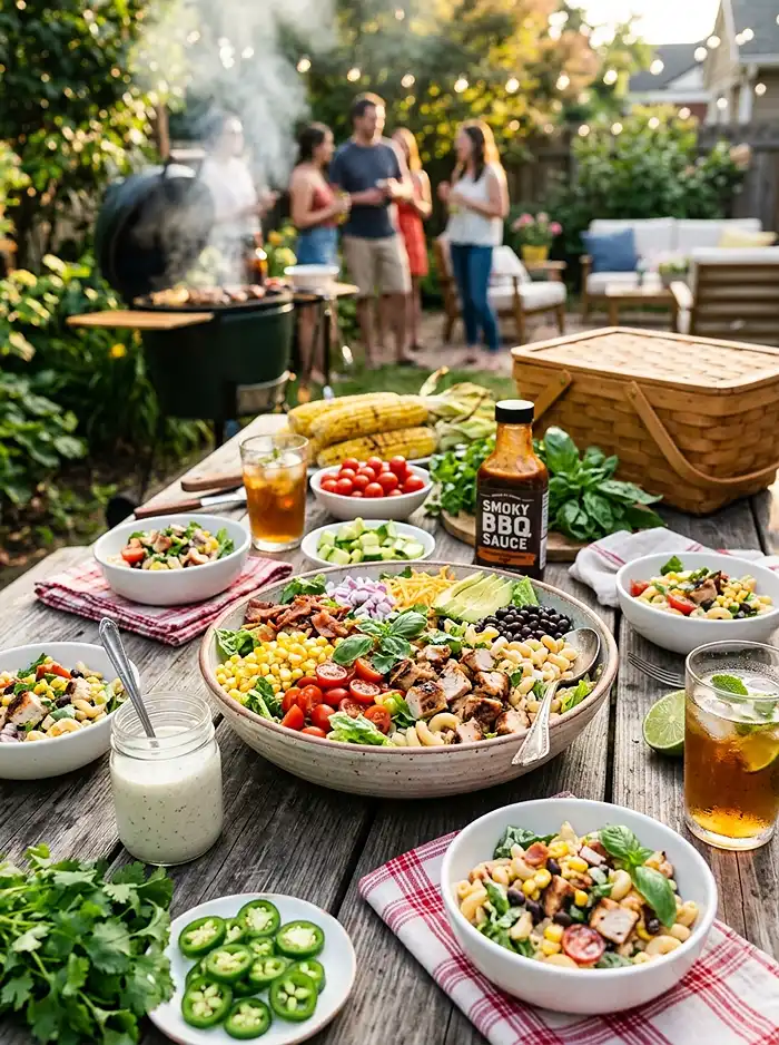 summer picnic meal