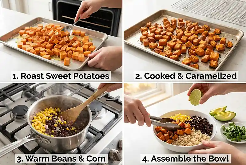 sweet potato black bean meal prep