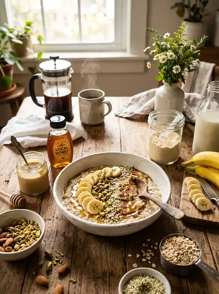 tahini oats