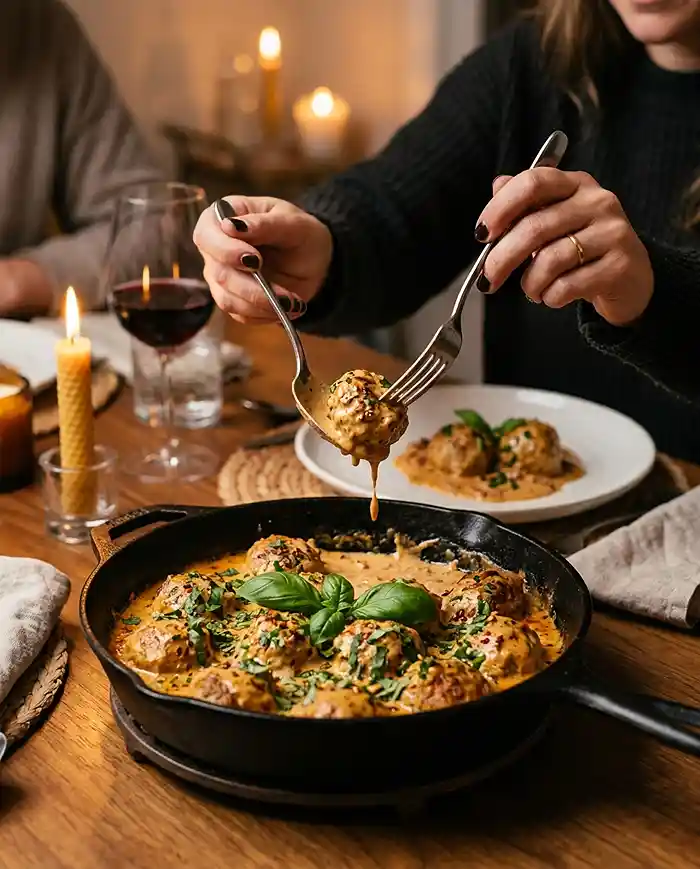 Gluten-Free Marry Me Chicken Meatballs 4 viral comfort meal